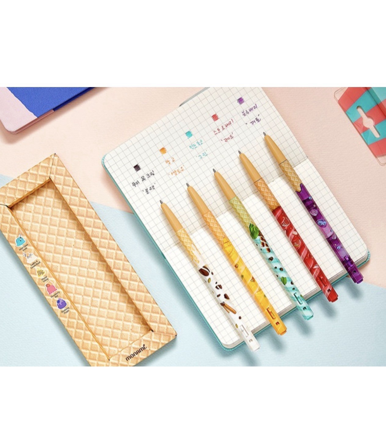 Monami 153 Story Pen Set 20pcs Korean Cute Stationery Smooth Writing Gift Set