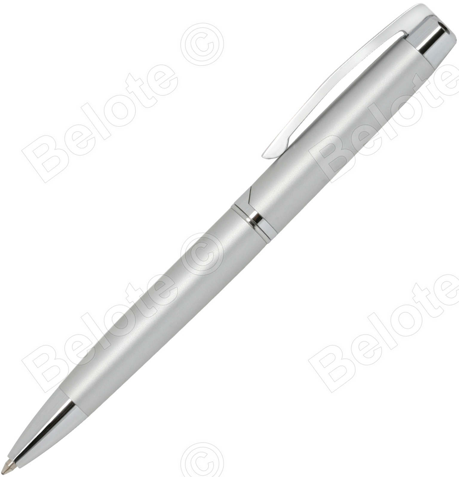 Zippo Silver Brushed Chrome Twist Action Ballpoint Pen 41119 B **NEW**