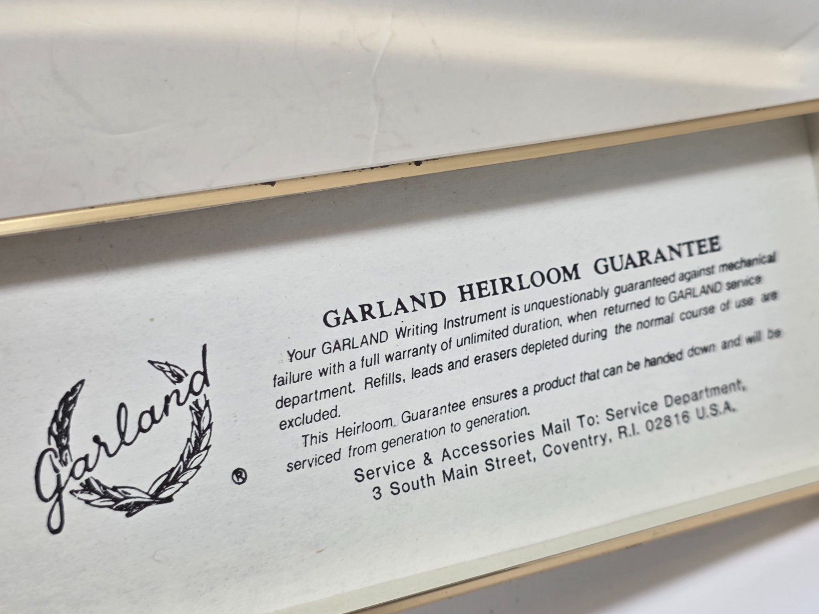 VTG Garland Heirloom Ball Point Pens Burgundy #66 Bubble Top Inter-Chem + Box