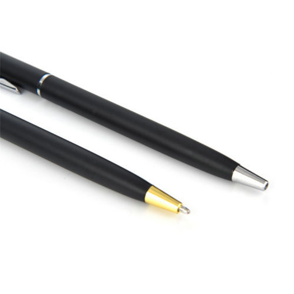 Stainless Steel Ballpoint Pen Ball Point Writing Pen Student Stationery Retro