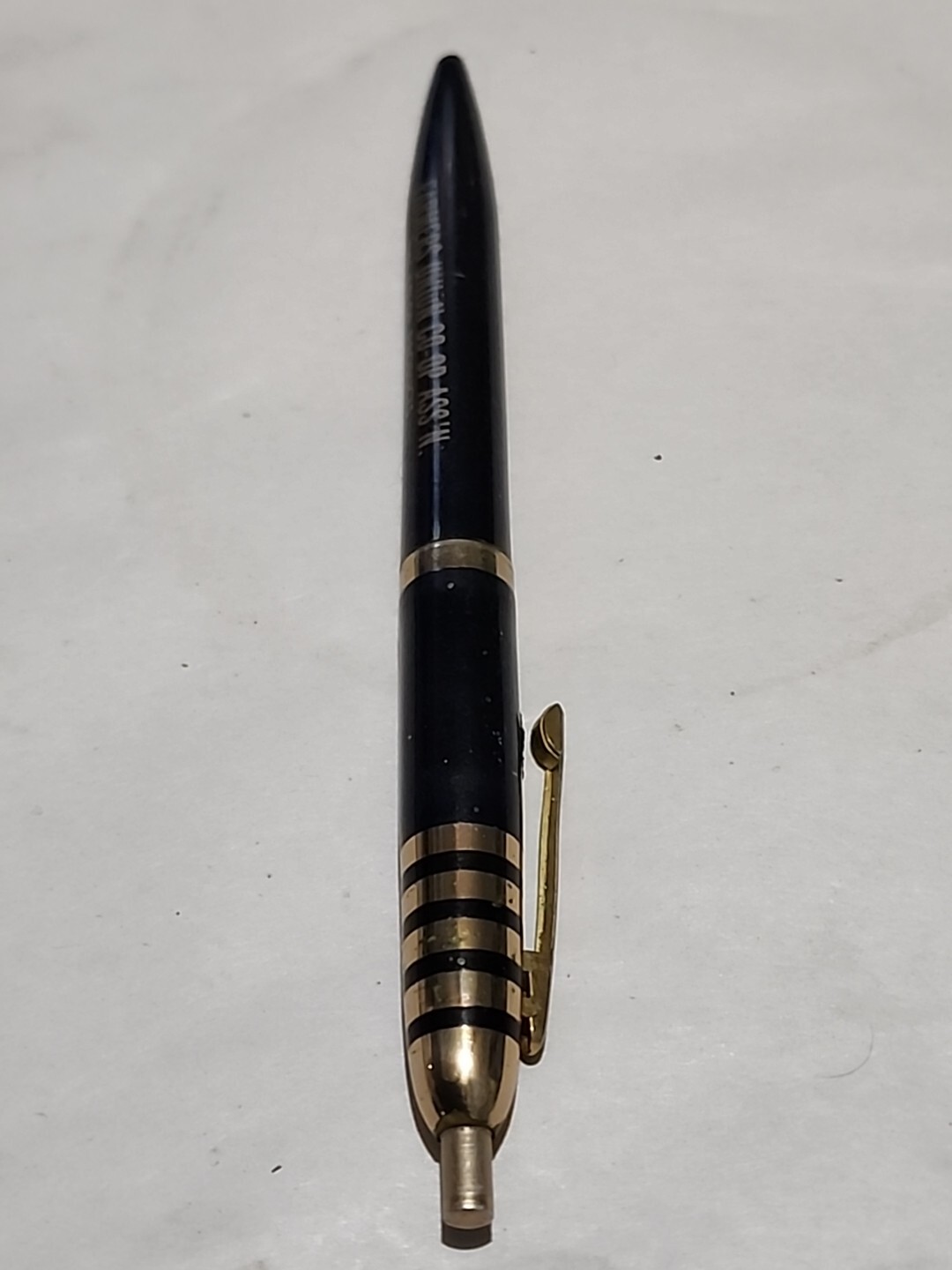 VTG Wings Celluloid Ballpoint Pen Farmers Union Co-Op Assoc. Blue Hill NE A91