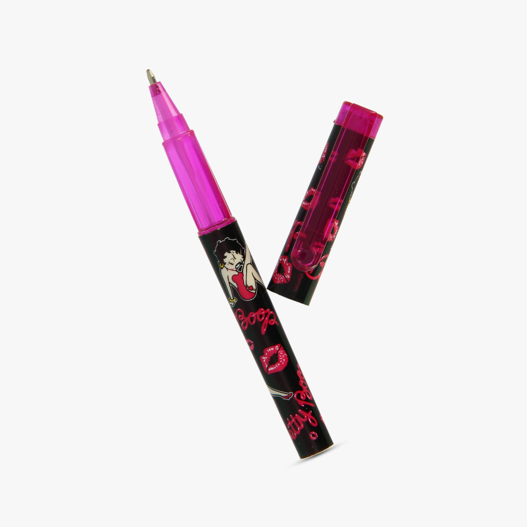 Betty Boop Lip Kiss Pen–Smooth Writing Smudge-Proof Ink Fine Point Tip Gift