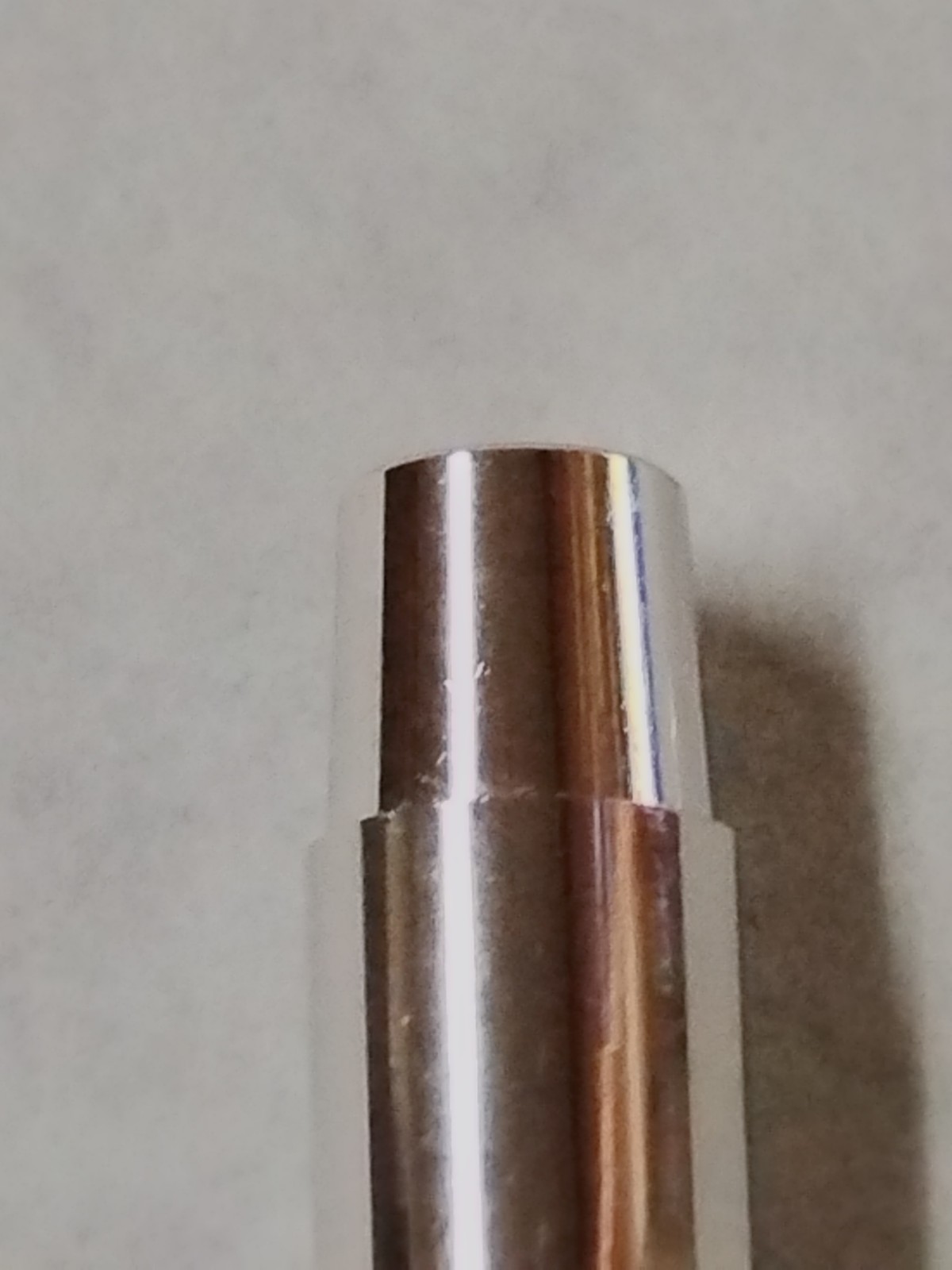 VTG Slim Ribbed Sterling Silver Ballpoint Pen NOS Tested-Works In Original Case