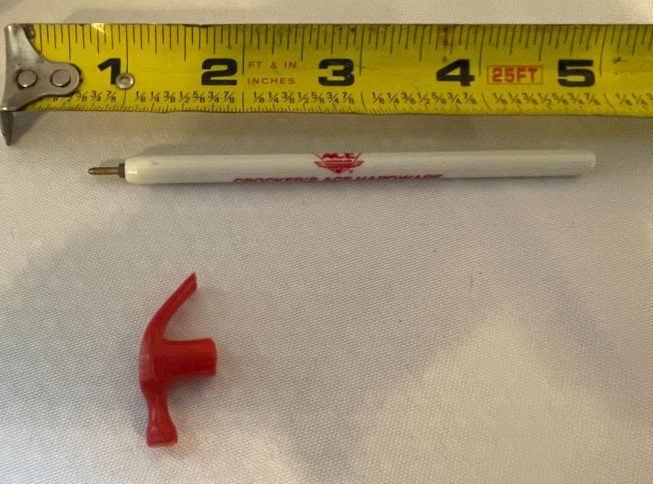 Vintage Hammer Pen Crockers Ace Hardware Leroy New York Ink is dried out