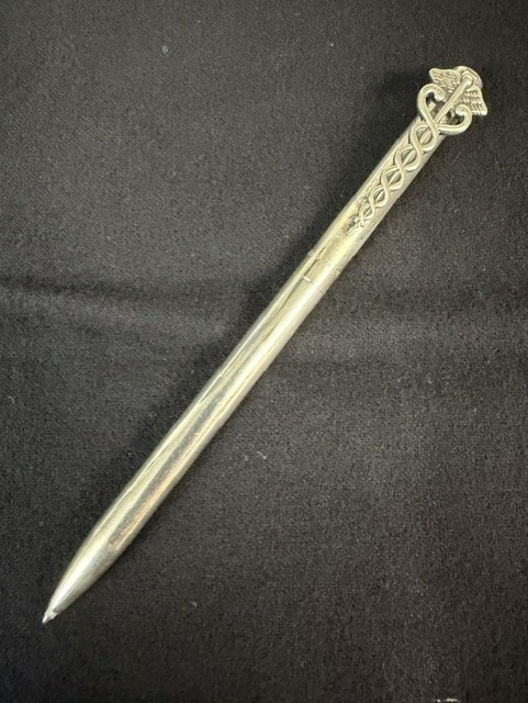 Tiffany & Co. vintage Caduceus medical sterling silver ballpoint pen