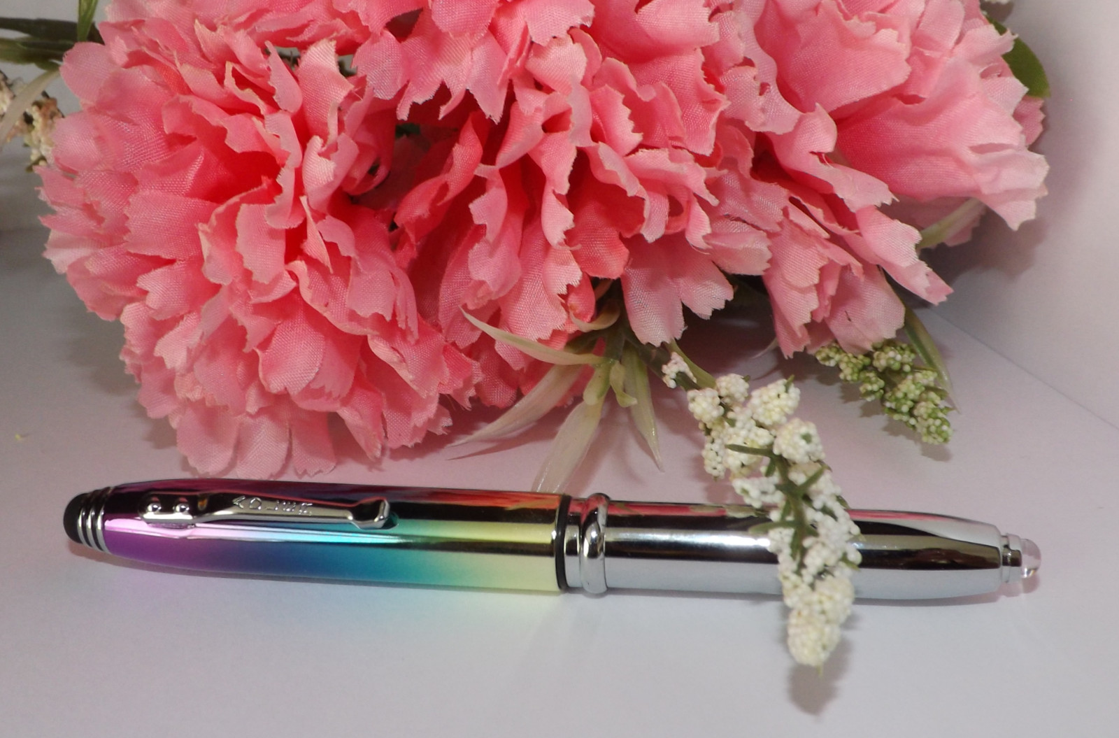 3 in 1 Crowne Triple – Rainbow Stylus Pen LED Flashlight ePen HIGH QUALITY