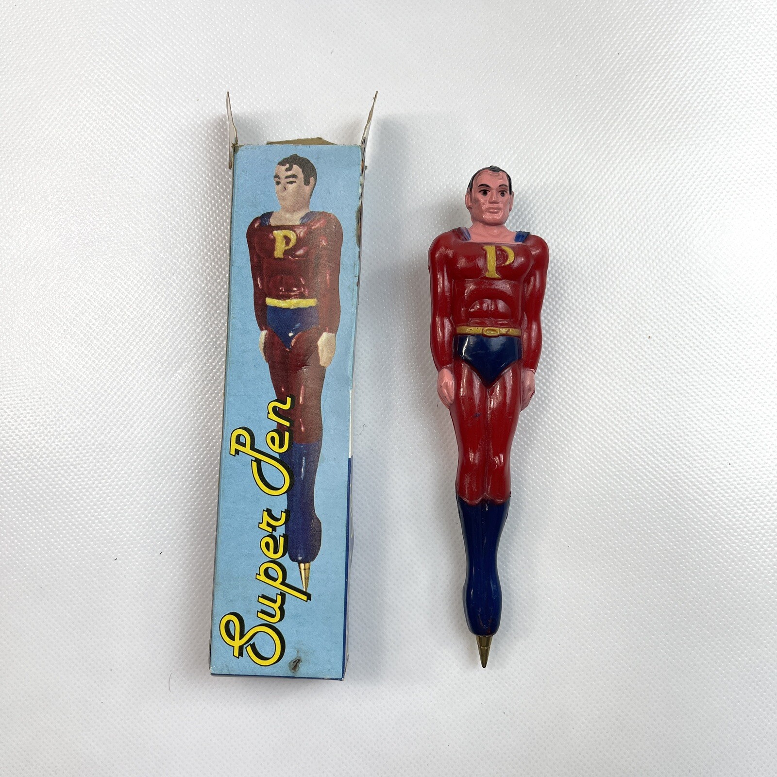 Vintage Super Pen Super Hero Ball Point Pen Rare Collectible Hong Kong