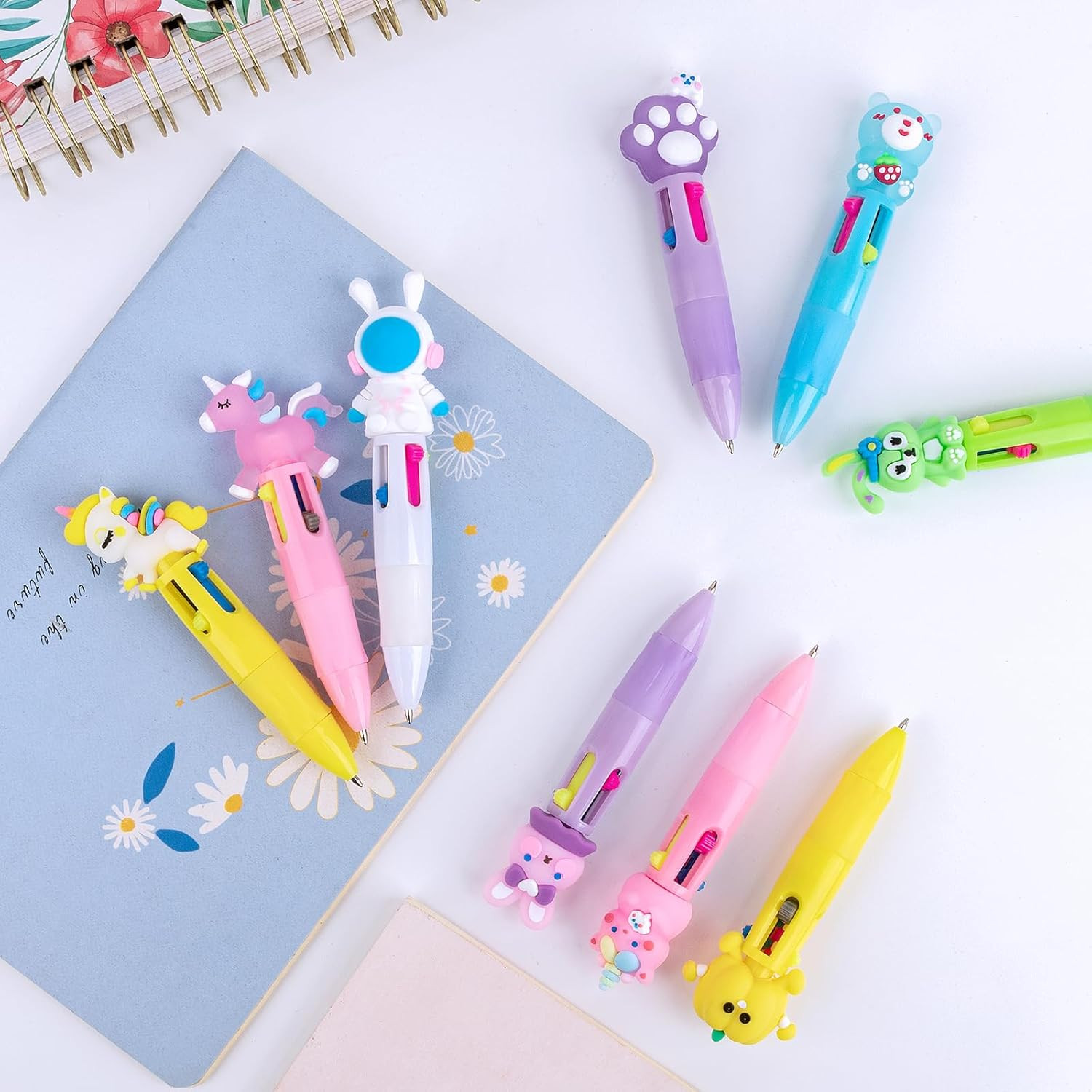 Multicolor Pen in One – Cute Pens for Kids – 42-Pack Multicolor Pens, Perfect fo