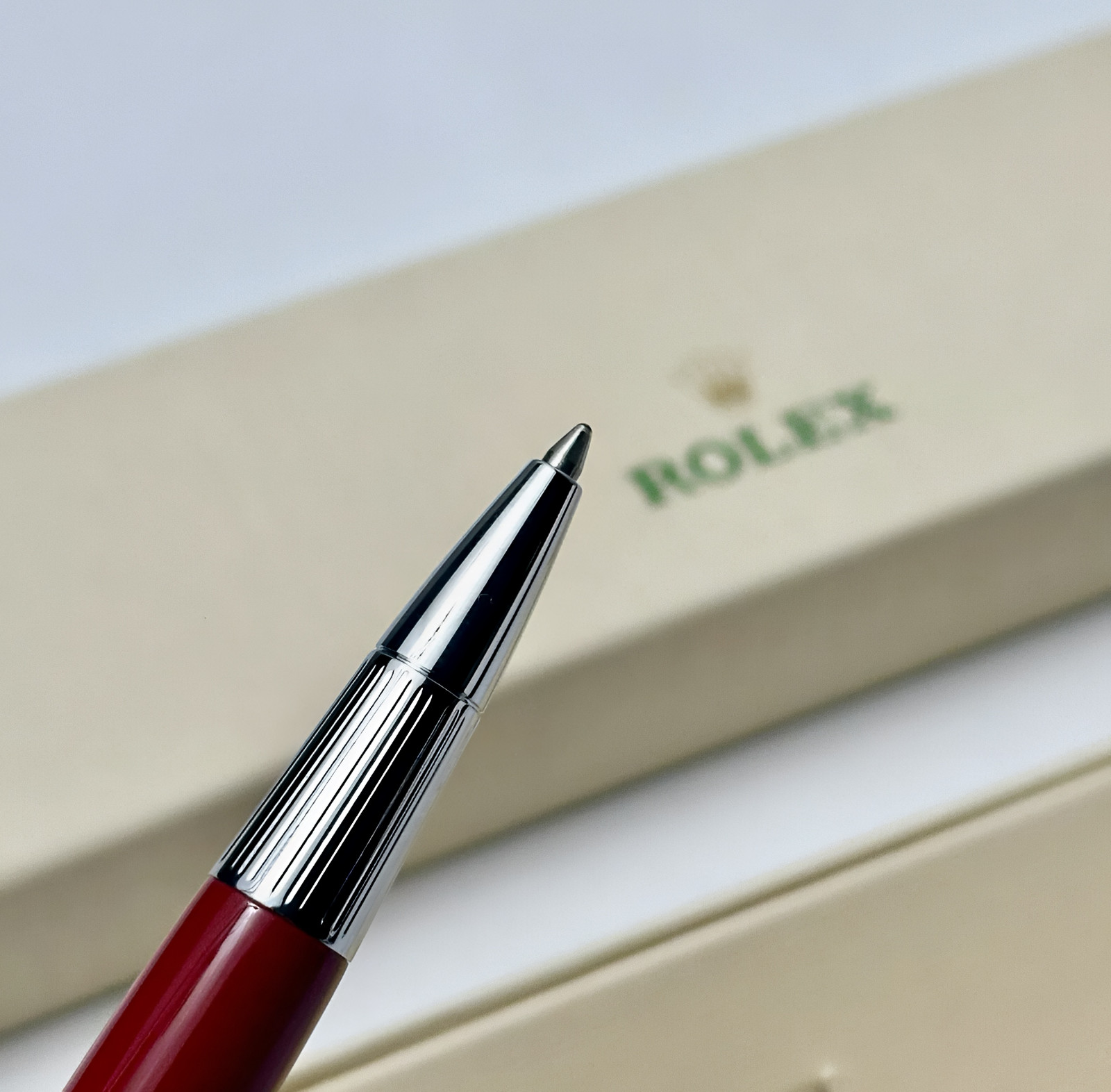 Rolex Ruby Red Oyster Ballpoint Pen Collectible Writing Instrument Gift New