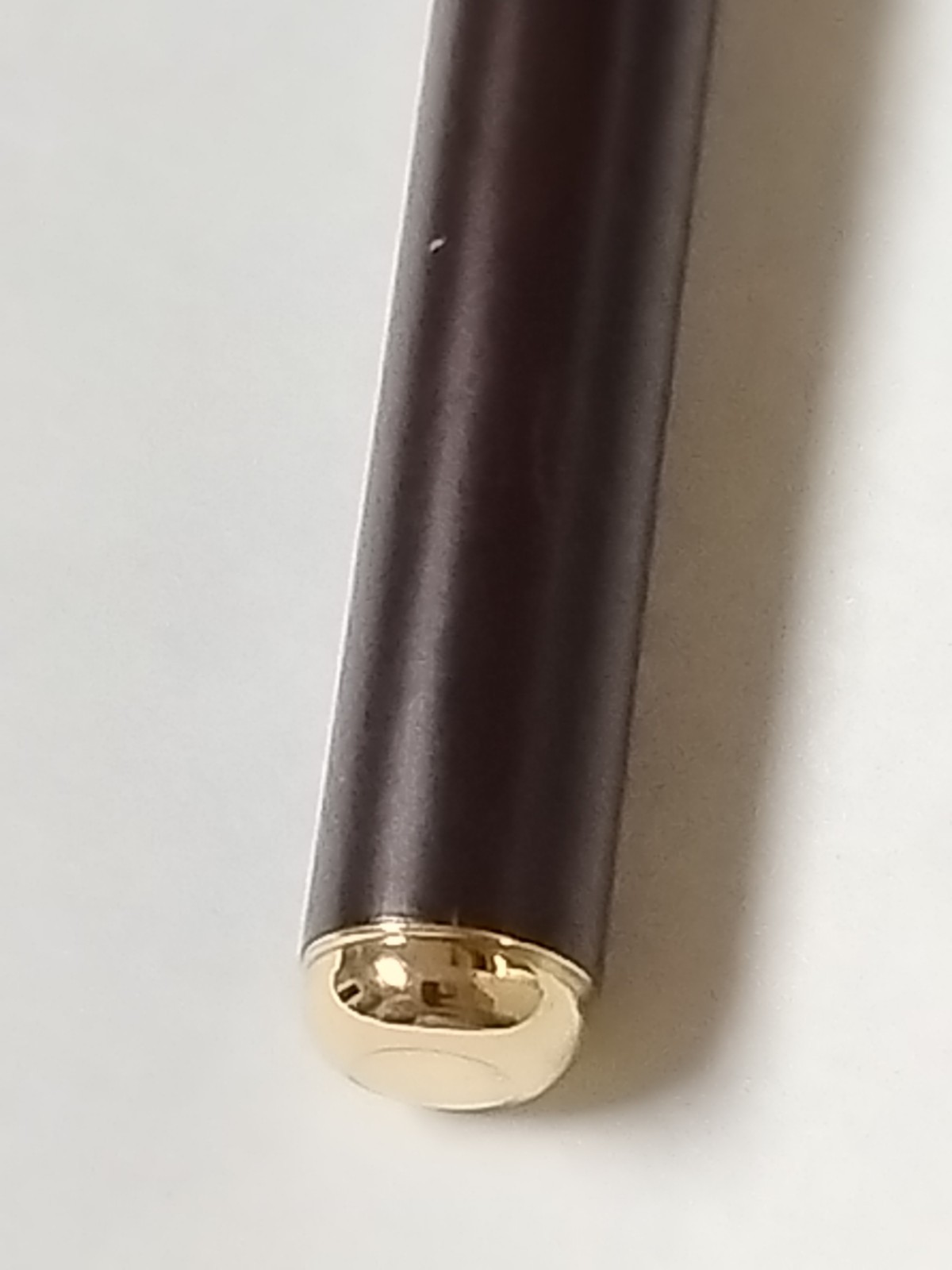 VTG Élysée Line 60 Ballpoint Pen Chocolate Brown Gold Trim-Omega Log-Germany #84
