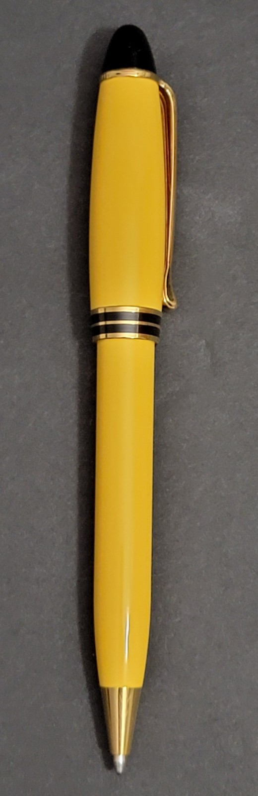 VINTAGE AURORA IPSILON BALLPOINT PEN YELLOW MADE IN ITALY