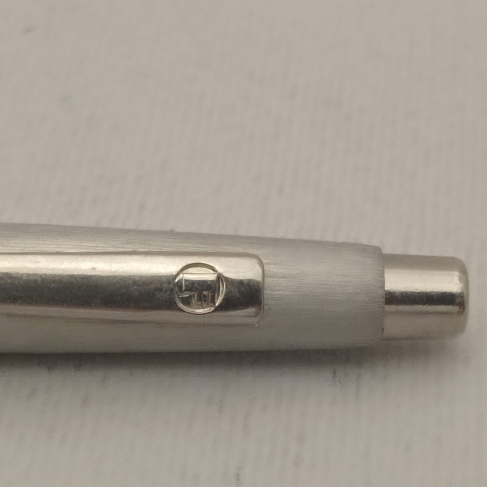 FEND BRUSHED STEEL BALLPOINT PEN AND MECHANICAL PENCIL 0.5MM SET VINTAGE UNUSED