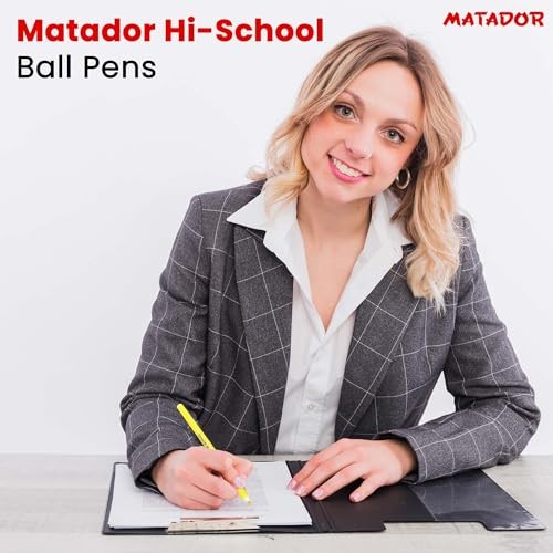 Hi-School Fine Point Roll Gel Pens | 0.5mm Ballpoint | Pens | Black Ink