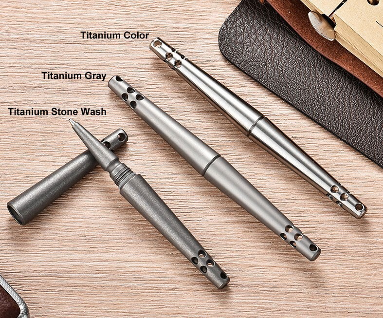 Titanium Alloy Ballpoint Pen Business Tactical Pen Office Stationery Outdoor EDC