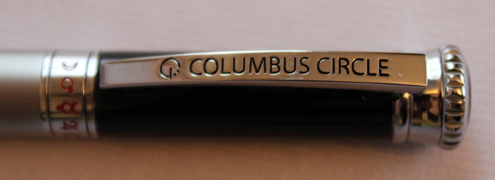 GEVRIL COLUMBUS CIRCLE BRASS & BLACK BALL POINT PEN – ITALY