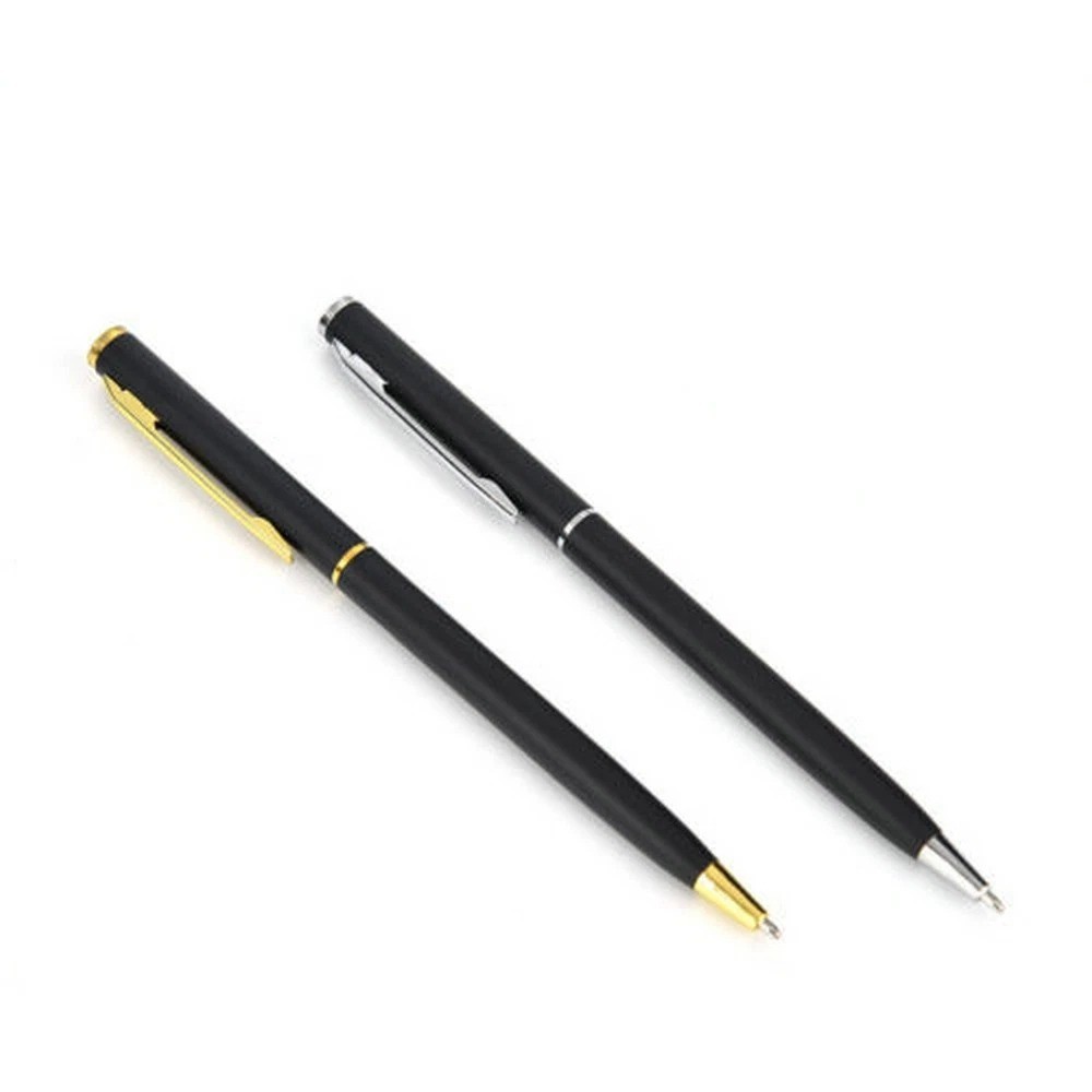 Stainless Steel Ballpoint Pen Ball Point Writing Pen Student Stationery Retro