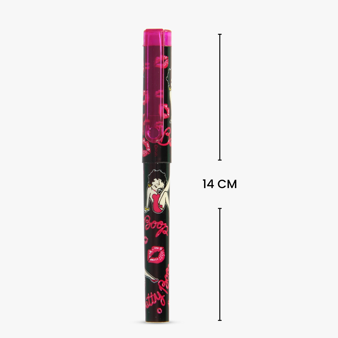 Betty Boop Lip Kiss Pen–Smooth Writing Smudge-Proof Ink Fine Point Tip Gift