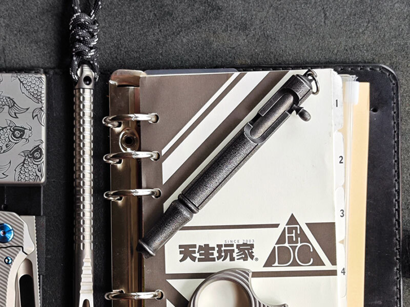 Titanium Alloy Ballpoint Pen Office Working Signature Pen Outdoor EDC Key chain