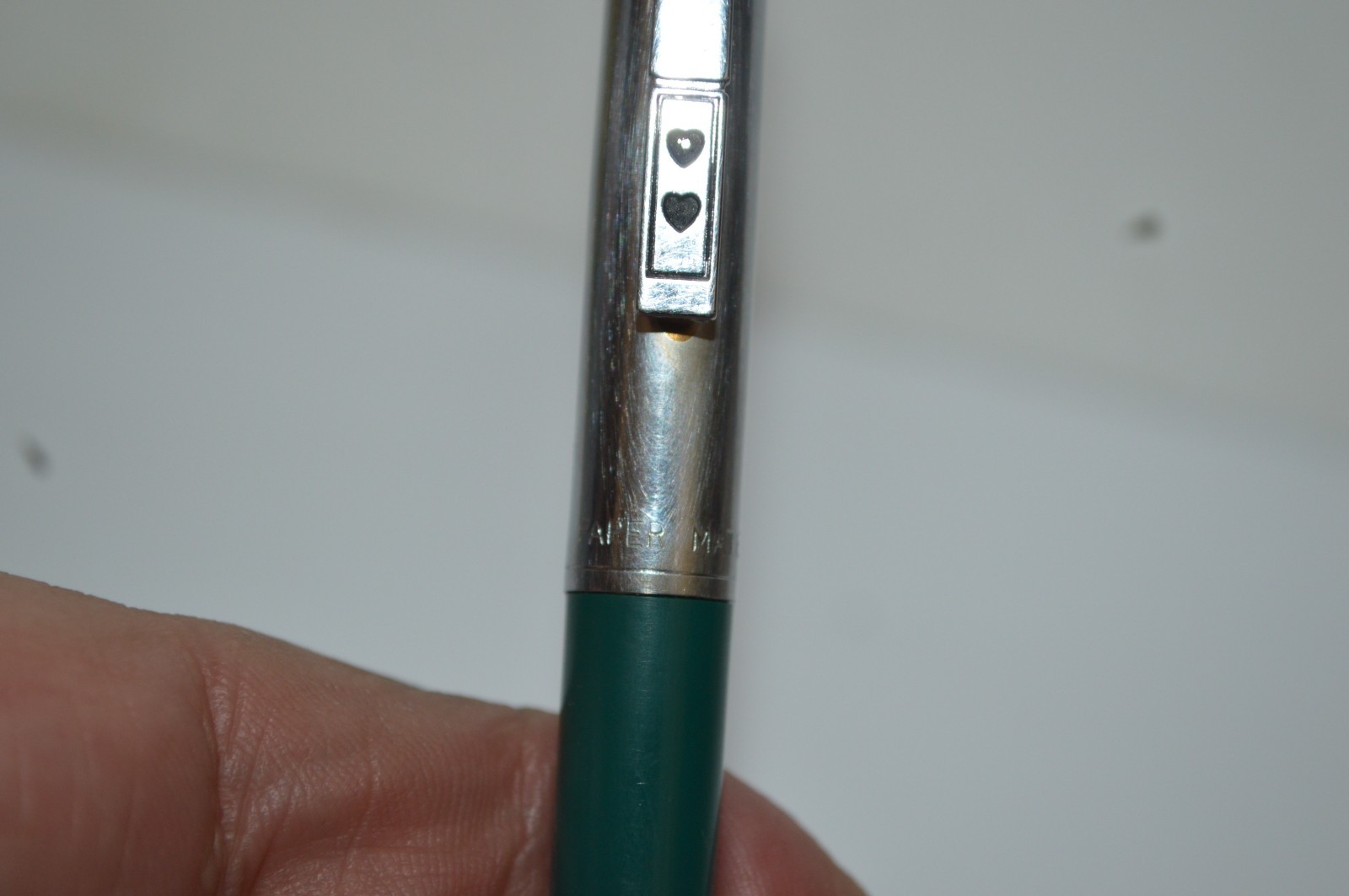 PAPER MATE Profile #2 Regular Grip Ball Pen Dark Green Barrel Made In USA 1990s
