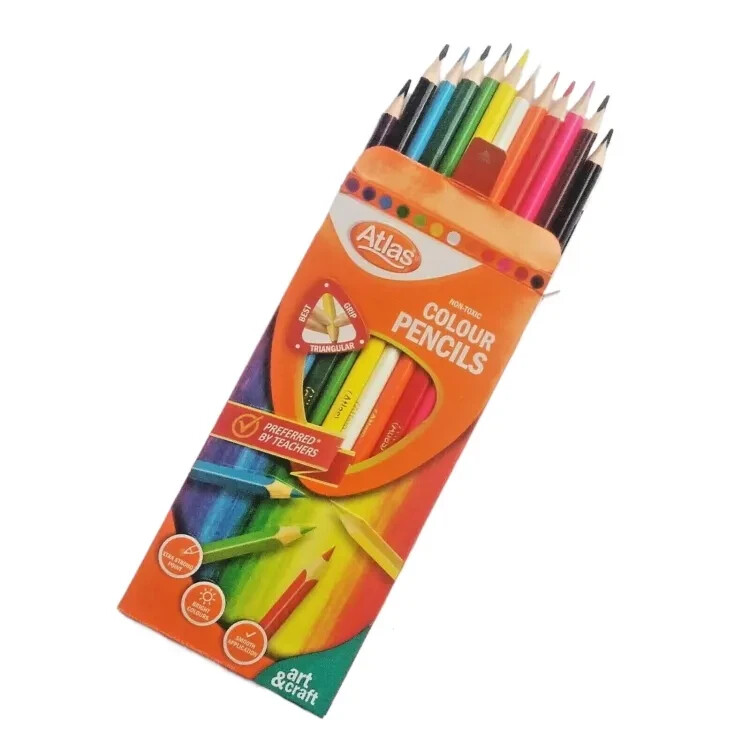 High Quality 12-Colour Pensils From Sri Lanka