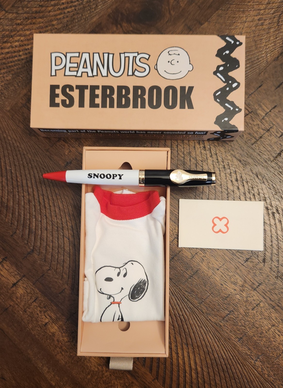 Esterbrook Peanuts Snoopy Collectible Ballpoint Pen Gift Set Gold Trim