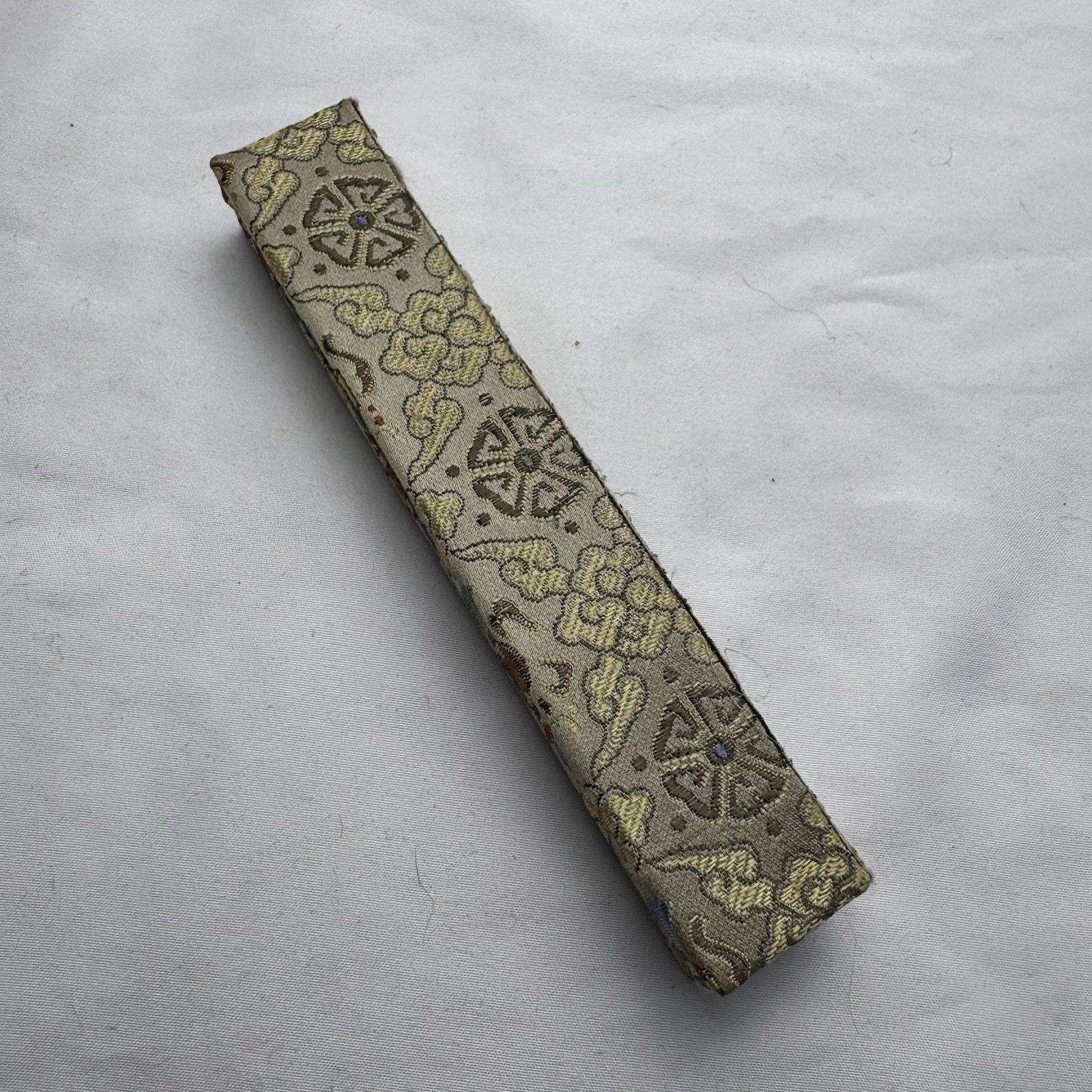 Vintage Cloisonné Enamel Japanese ballpoint Original Box Floral Pattern Blue Ink