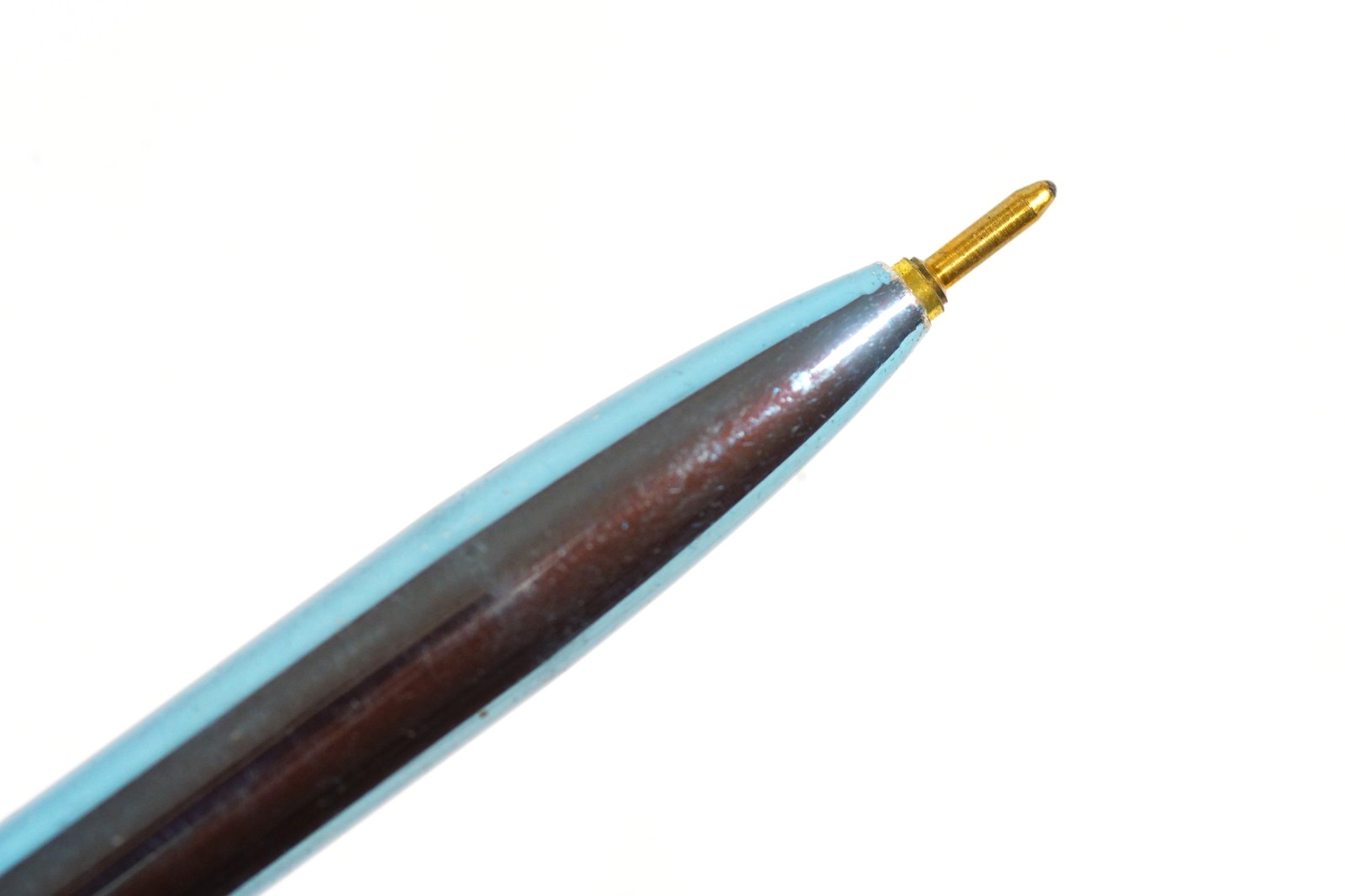 Scarce 1940-50s WEAREVER 4 Color Ballpoint Pen Chrome Metal Barrel Multicolor