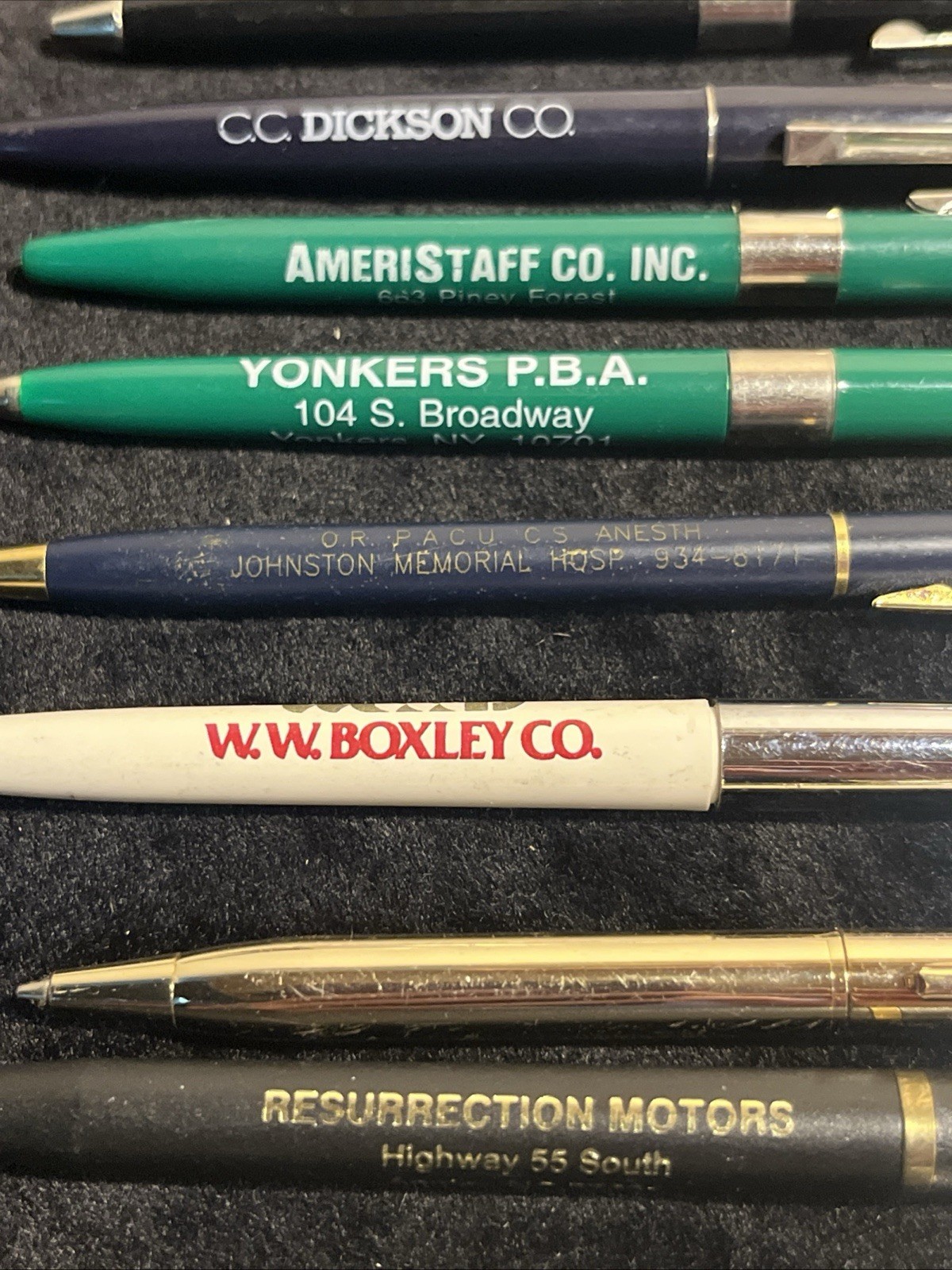 (14) Pen Lot Advertising US Government Hilton Sprint Hospital Jewelers