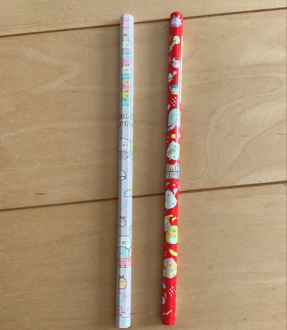 2 pieces only, Sunstar Yokopita, 2 2B pencils, bonus, open on both sides #9933ee