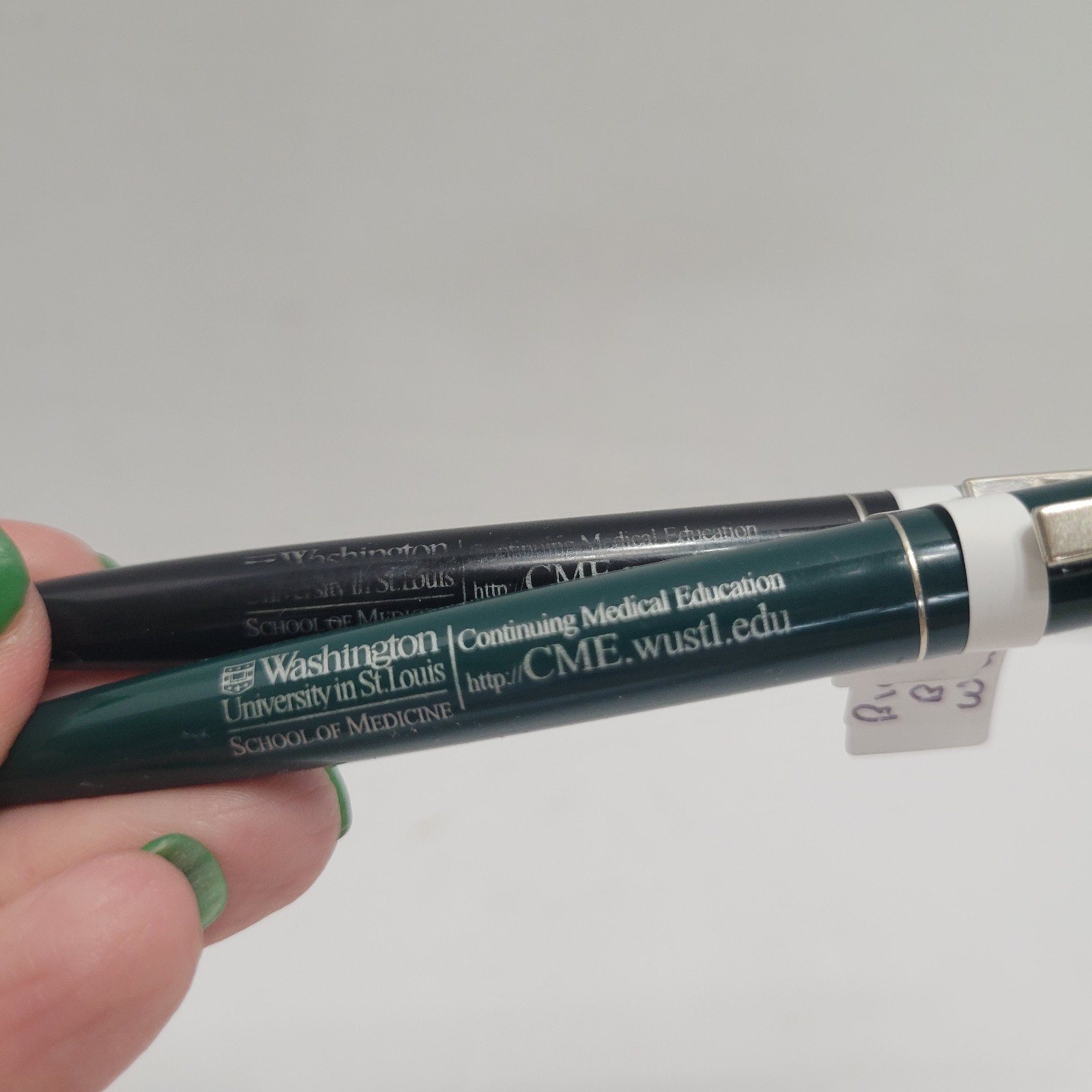 2 VTG Bic Clic Pen Washington University School Of Med. 1-Green 1- Black Mexico