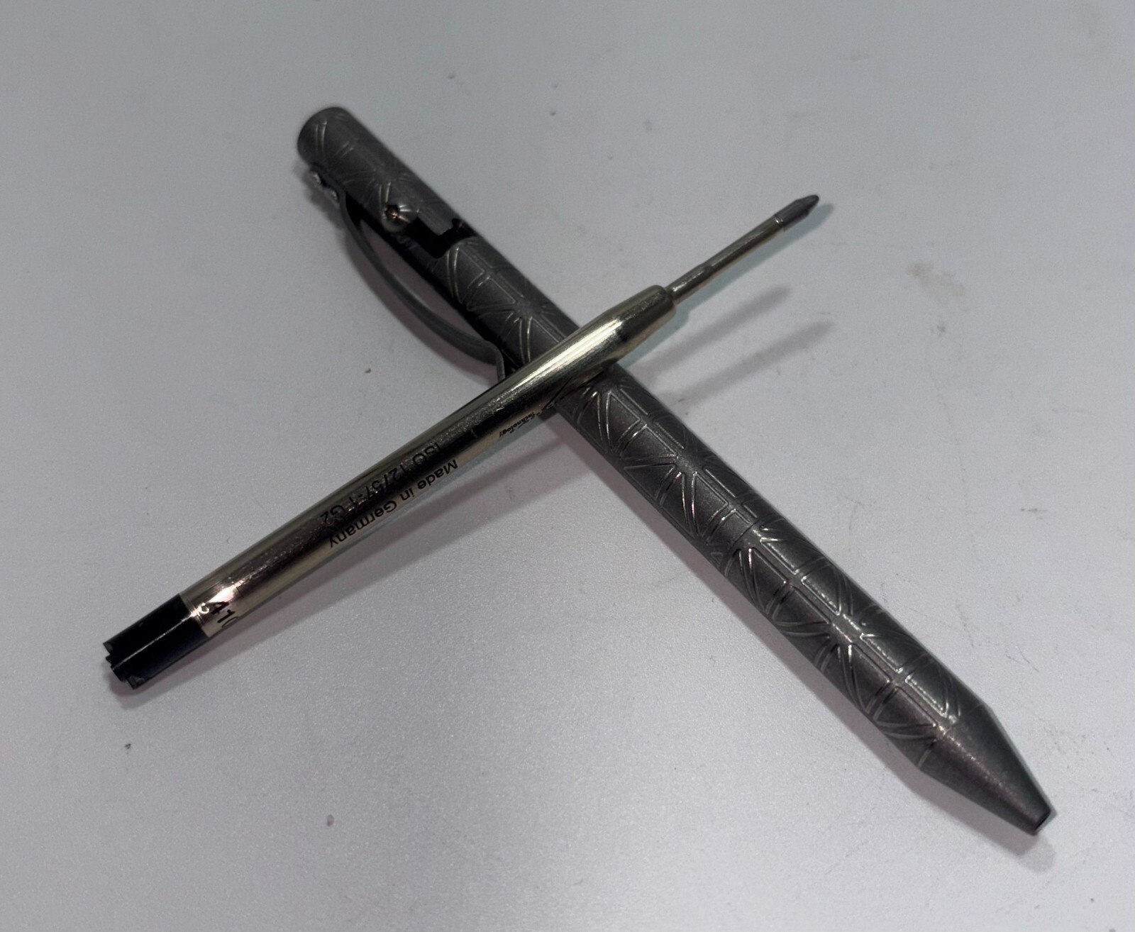Titanium Bolt Action Slim Pen Custom Vintage Uses Schmidt Cartridges 5″ OAL