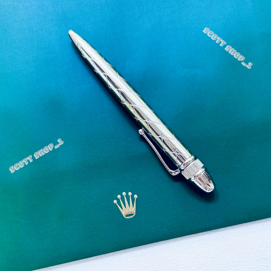 ROLEX Palladium Finish Ballpoint Pen Vintage Style Luxury VIP Gift Box Rare