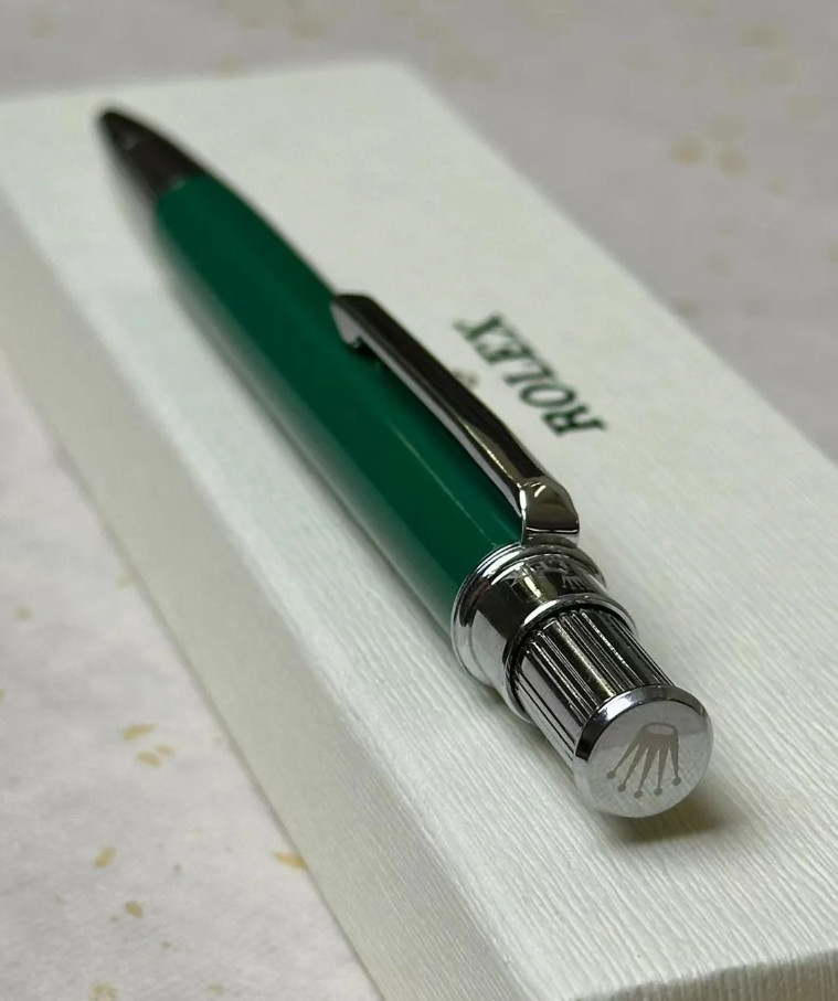 Rolex Emerald Green Oyster Ballpoint Pen Luxury Gift Full Box Authentic New