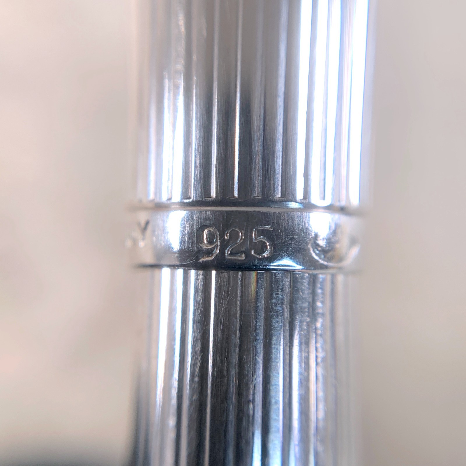 Vintage Dunhill Ballpoint Pen 925 Sterling Silver with Case