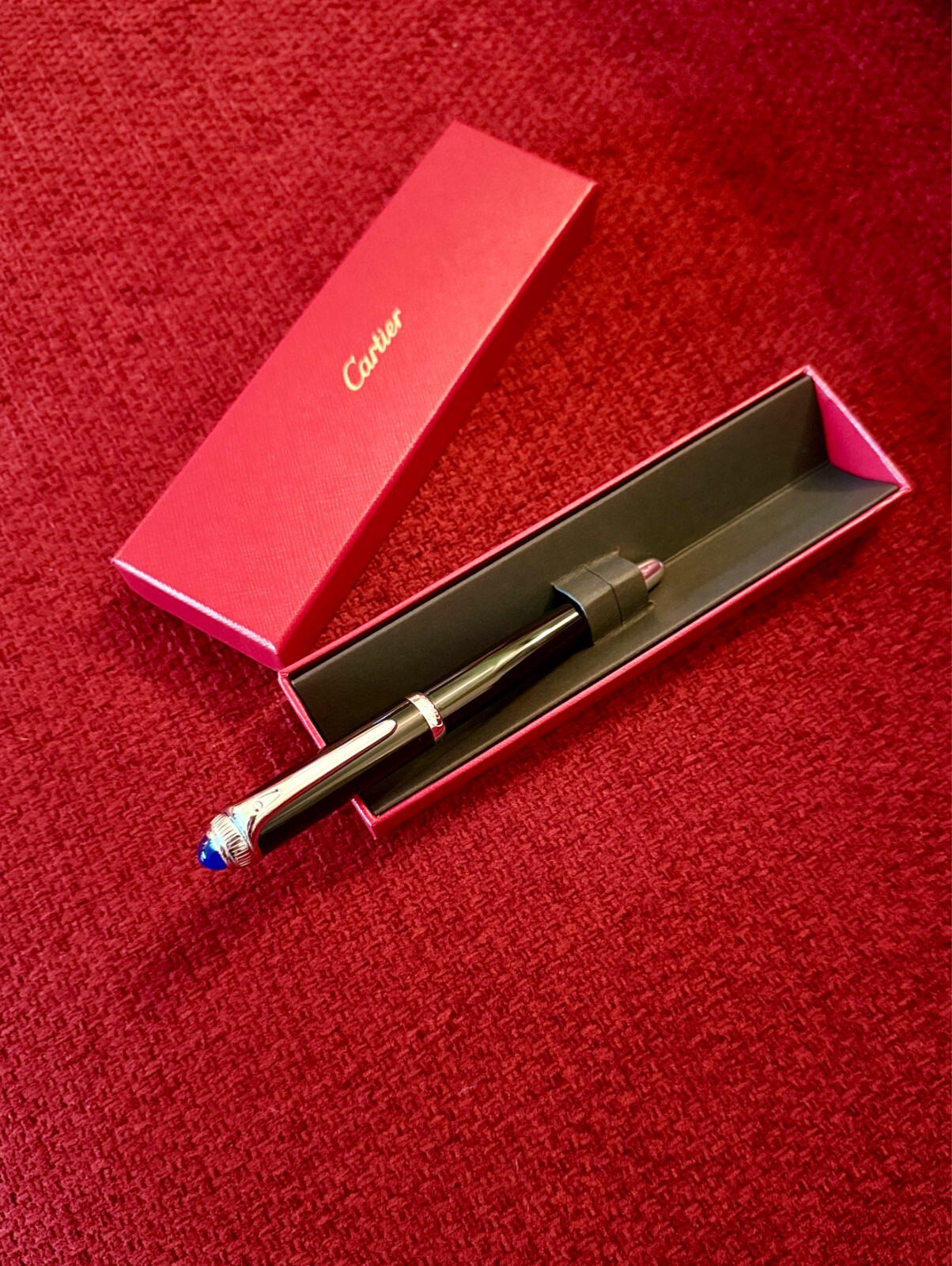 Cartier Palladium-Finish Rollerball Pen – New in Box | Luxury Advertising Gift