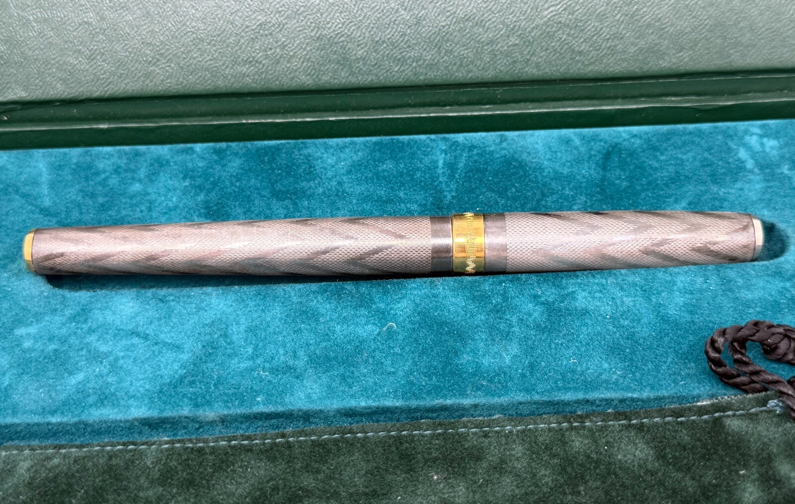 1990’s Montegrappa 1912 1055vi Silver 925 Sterling Silver Ballpoint Pen