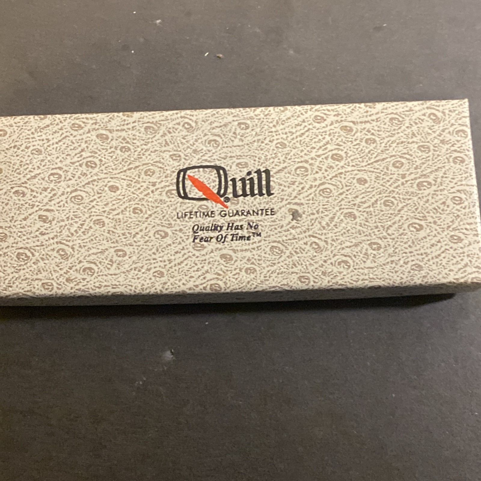 Quill Ballpoint Pen, Black With Gold Trim, Black