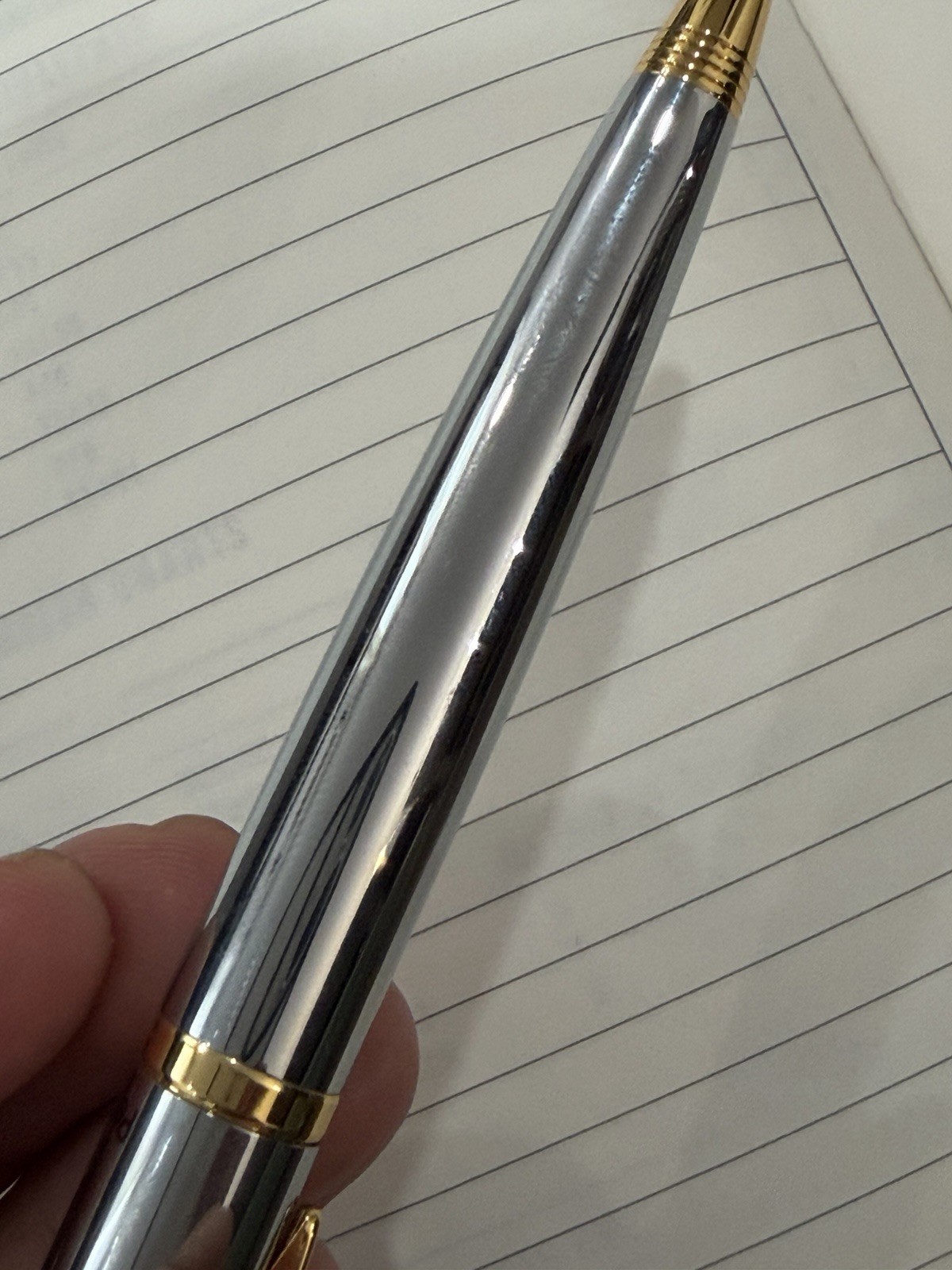 PENATIA LEXINGTON CHROME Gold BALLPOINT NCCTG 30th 2007 LOGO -writes -USA Seller