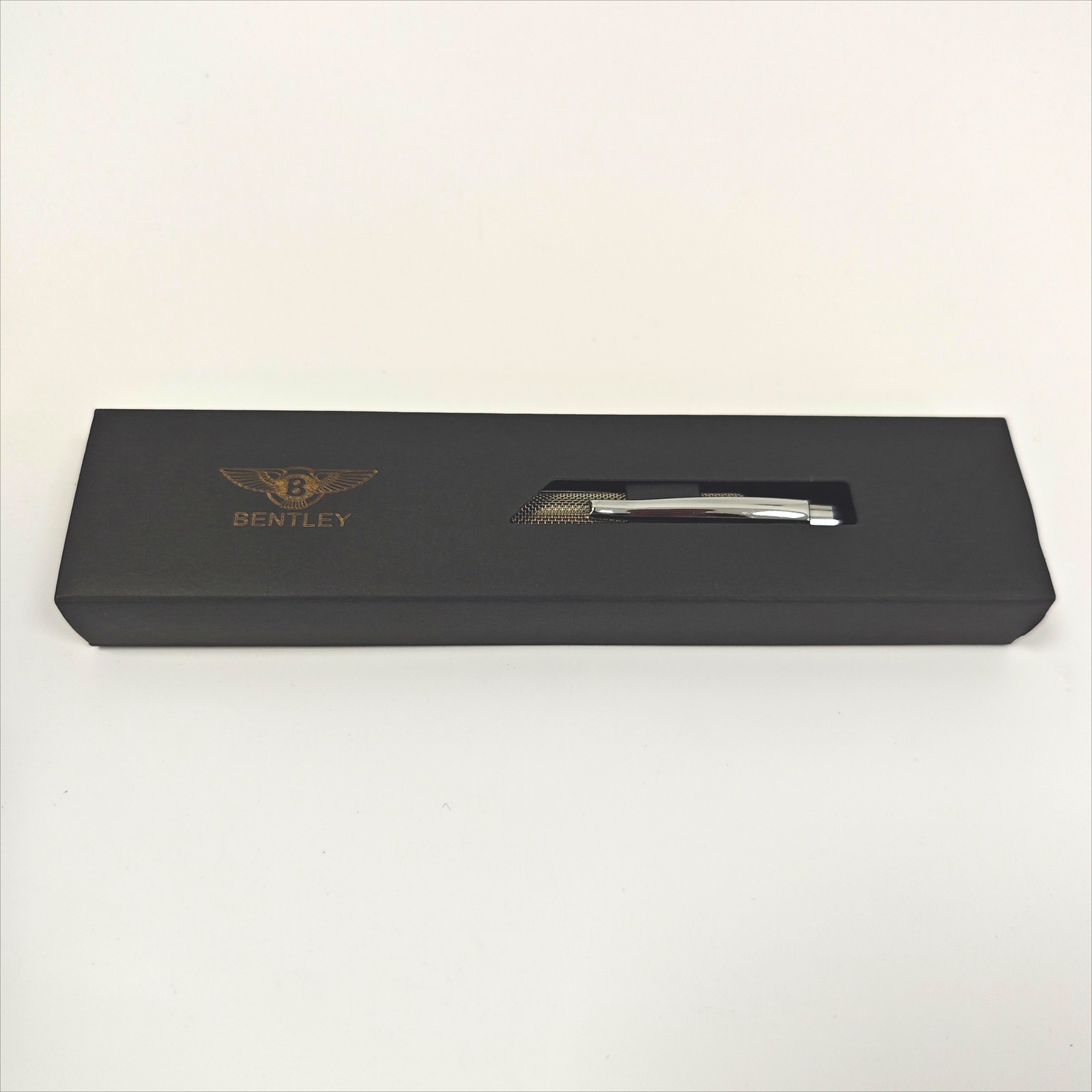 Bentley Motors Black and Silver Ballpoint Pen | Luxury Gift Boxed
