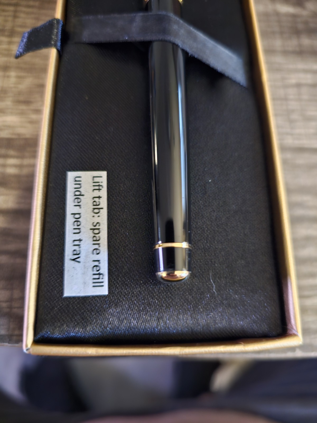 Scrivener Of London Ballpoint Pen Made In Germany Black And Gold Lacquer