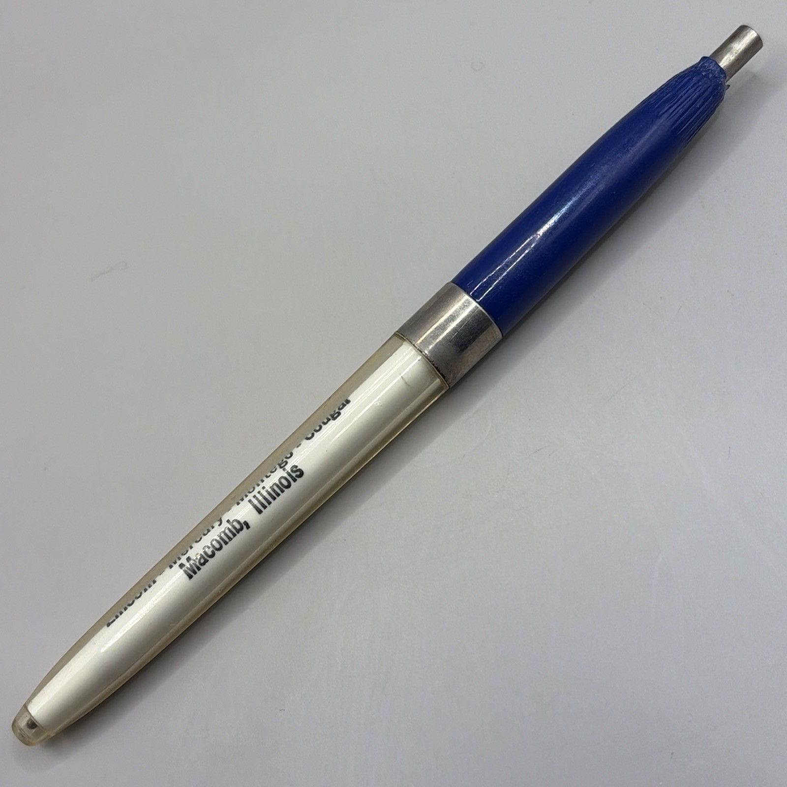 VTG Ballpoint Pen HOWE MOTOR SALES Lincoln Mercury Montego Cougar Macomb IL
