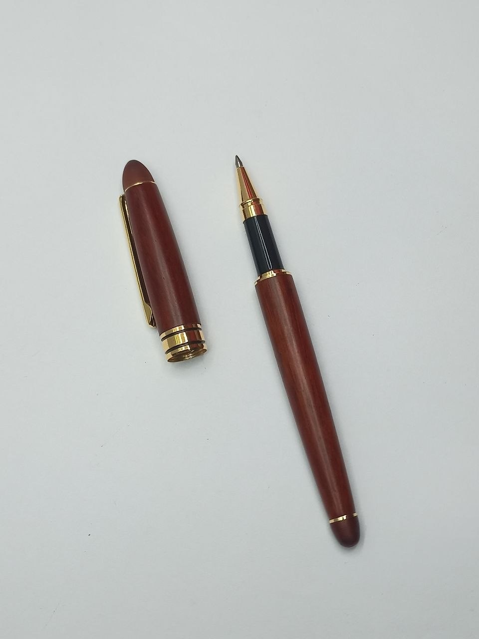 Vintage Soviet wooden ballpoint pen Unused since 1990 Prestigious appearance