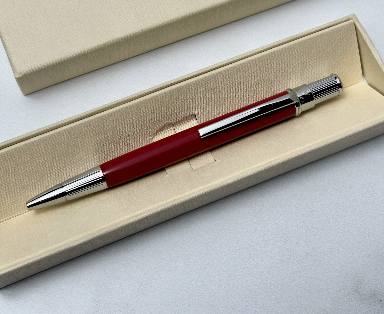 Rolex Ruby Red Oyster Ballpoint Pen Collectible Writing Instrument Gift New