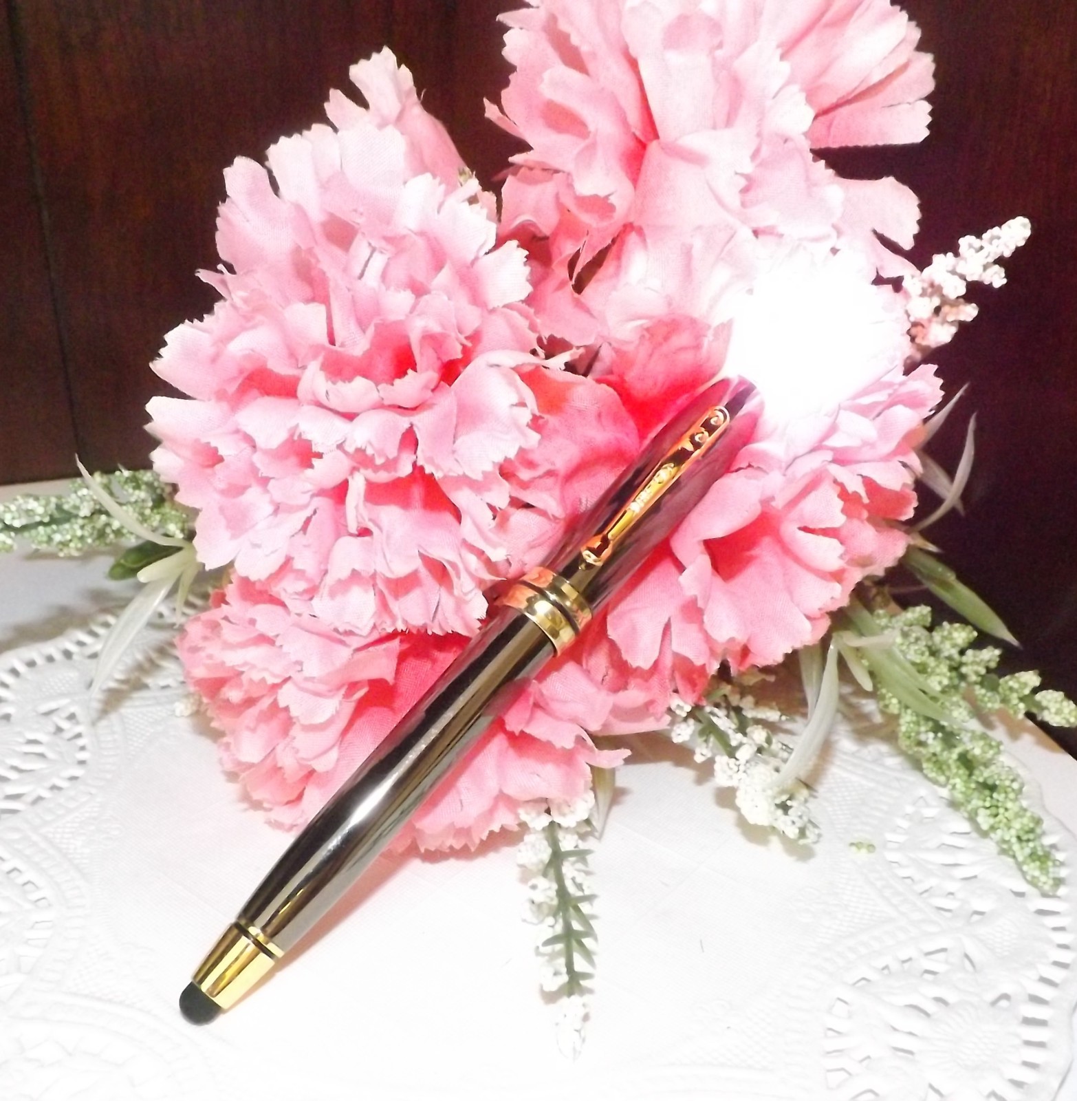 3 in 1 Royale Excel Tech Gunmetal Ballpoint Stylus LED Adler Pen-Quality