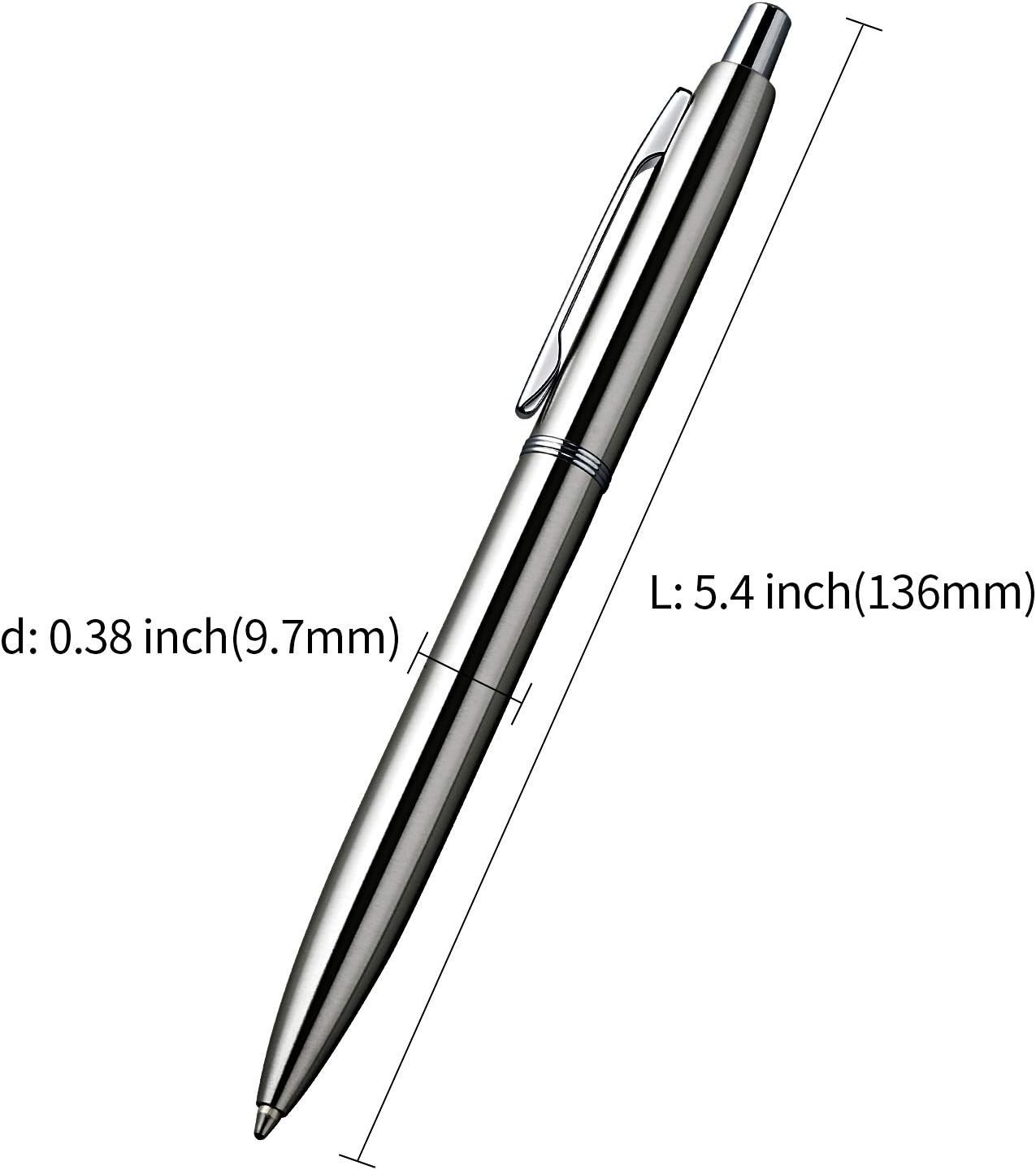 Ballpoint Pens Bulk – 1.0 Mm Medium Point Metal Pens for Journaling Gift Busines