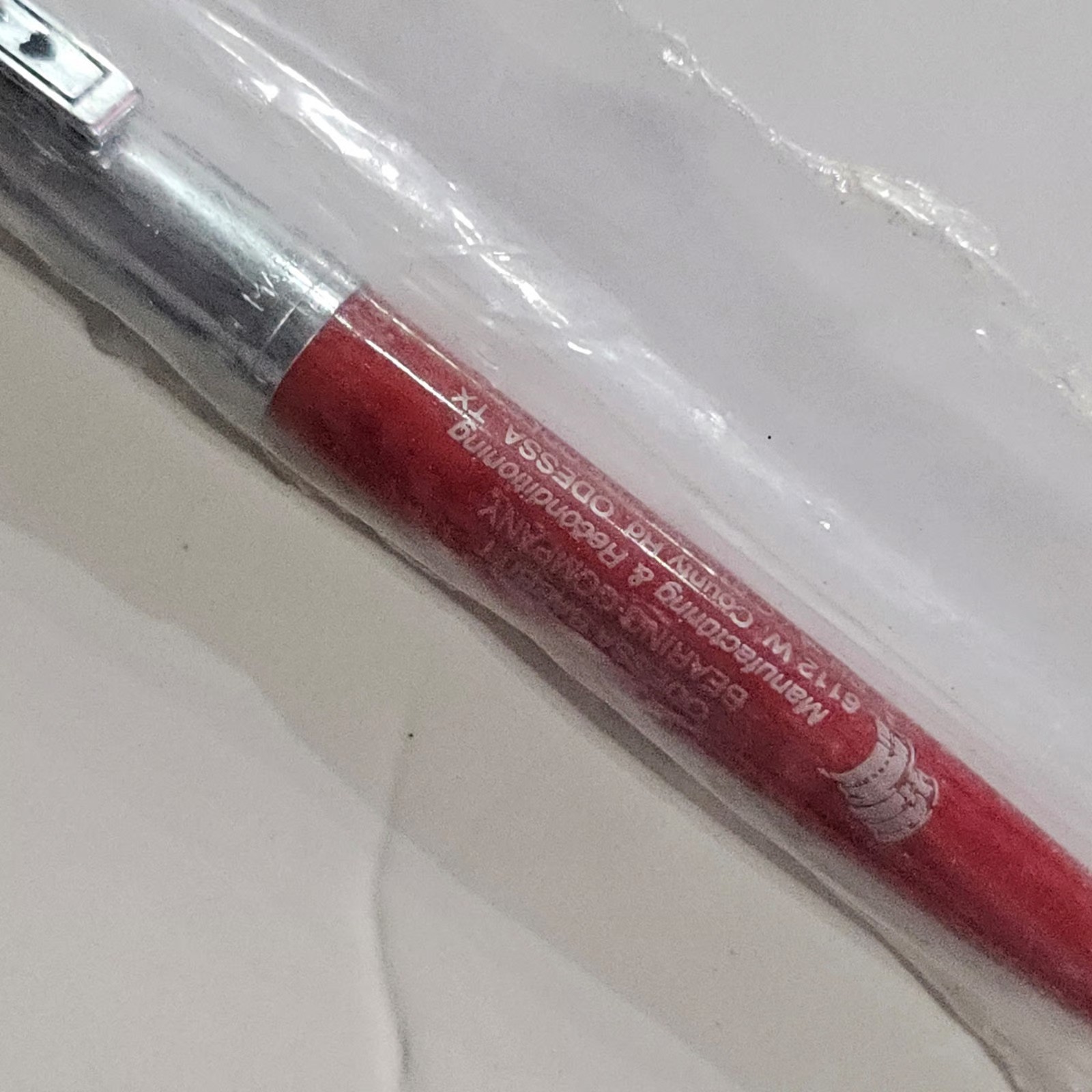 Vintage Paper Mate Double Heart Ballpoint Pen Regular Grip Red And Chrome