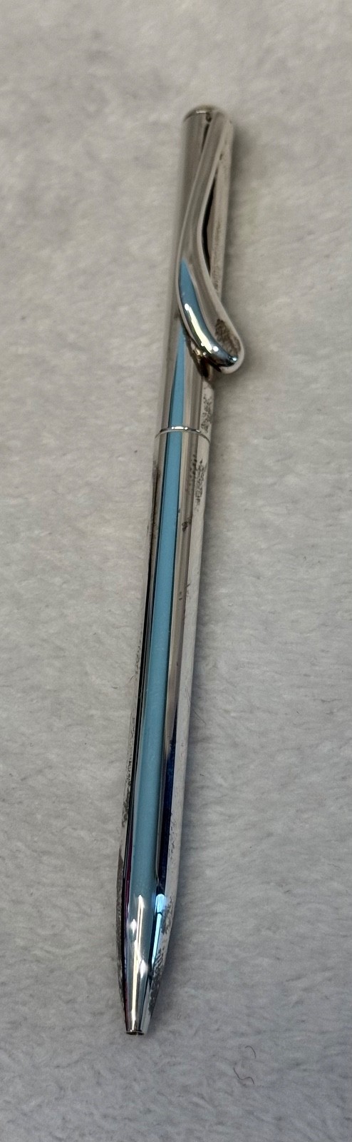 VTG TIFFANY & CO STERLING SILVER ELSA PERETII BALLPOINT PEN W/BOX & DUST POUCH