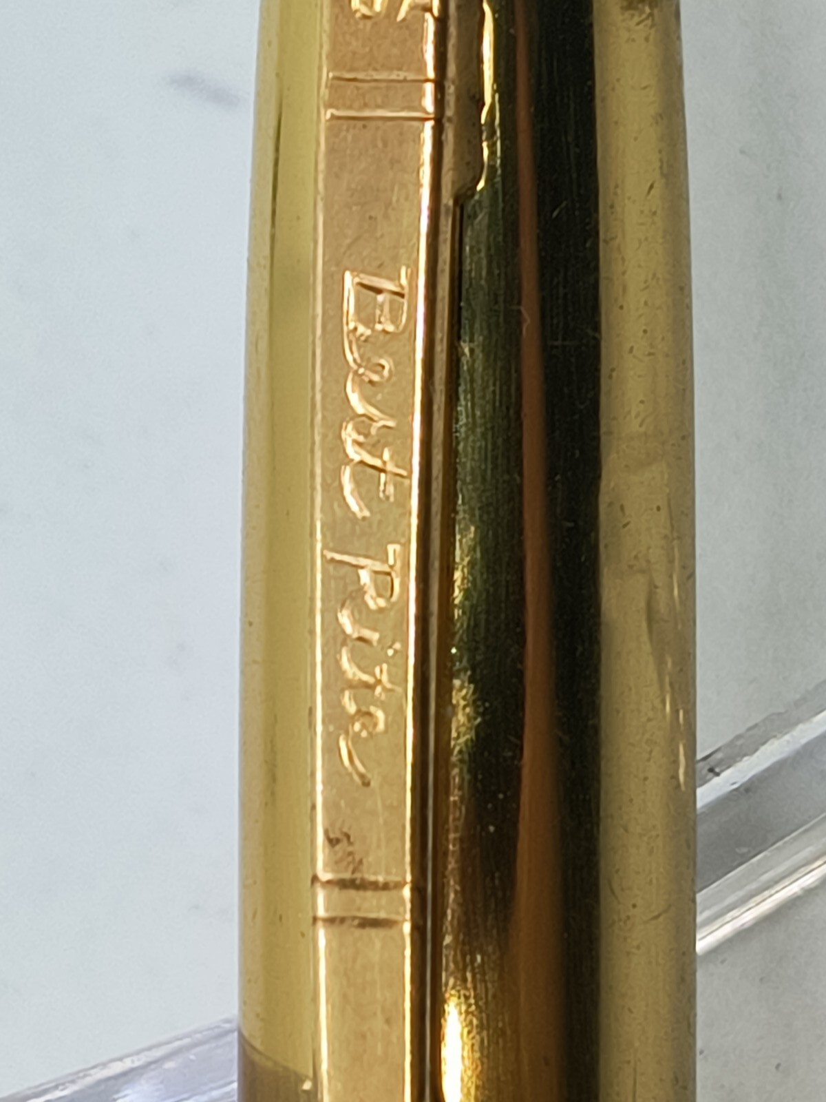 Vintage Best Rite 1950’s Ballpoint Pen Pink With Gold Cap, Rare. Ink Dry.