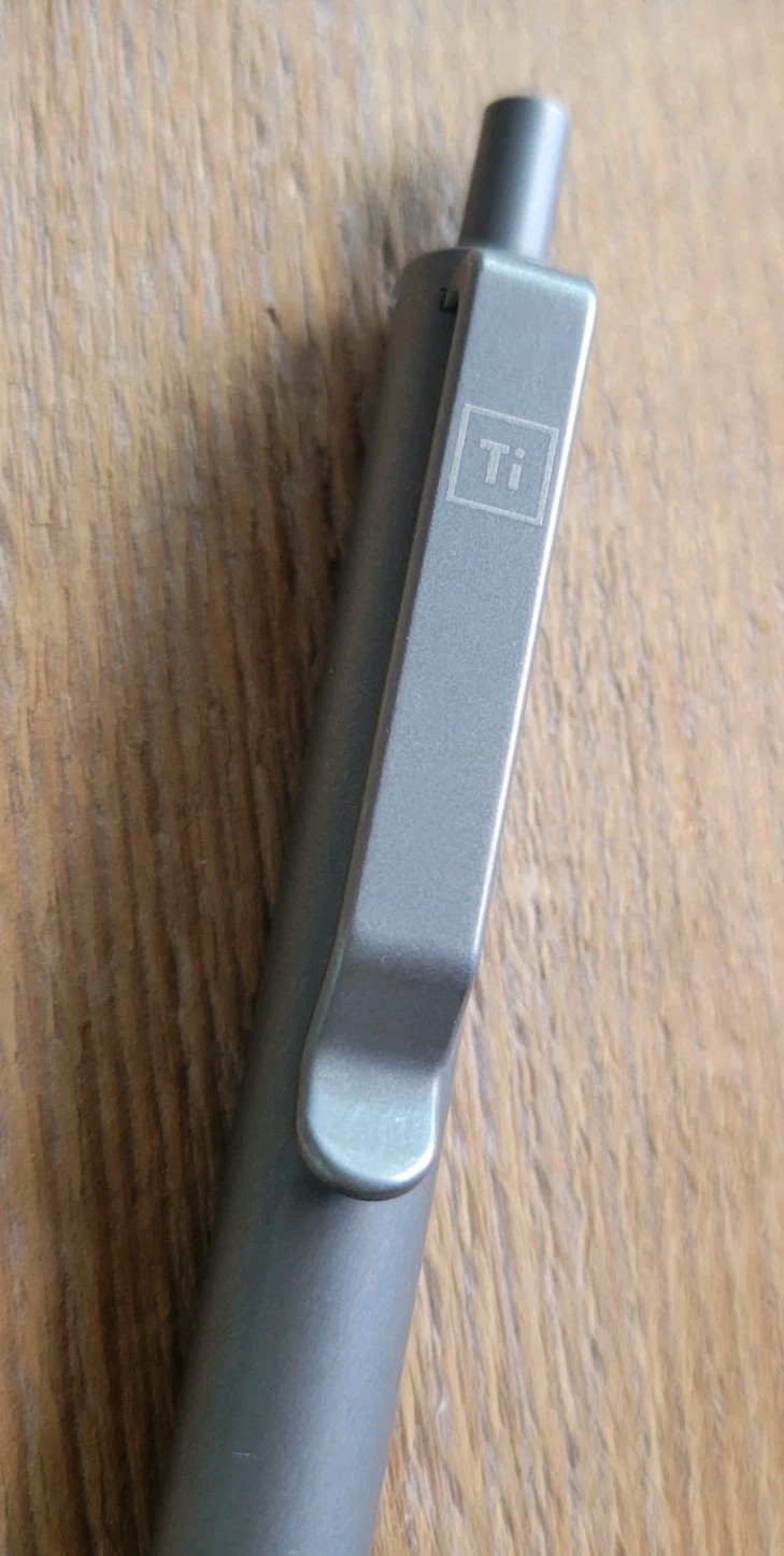 Big Idea Design Click Edc Titanium Pen Stonewash