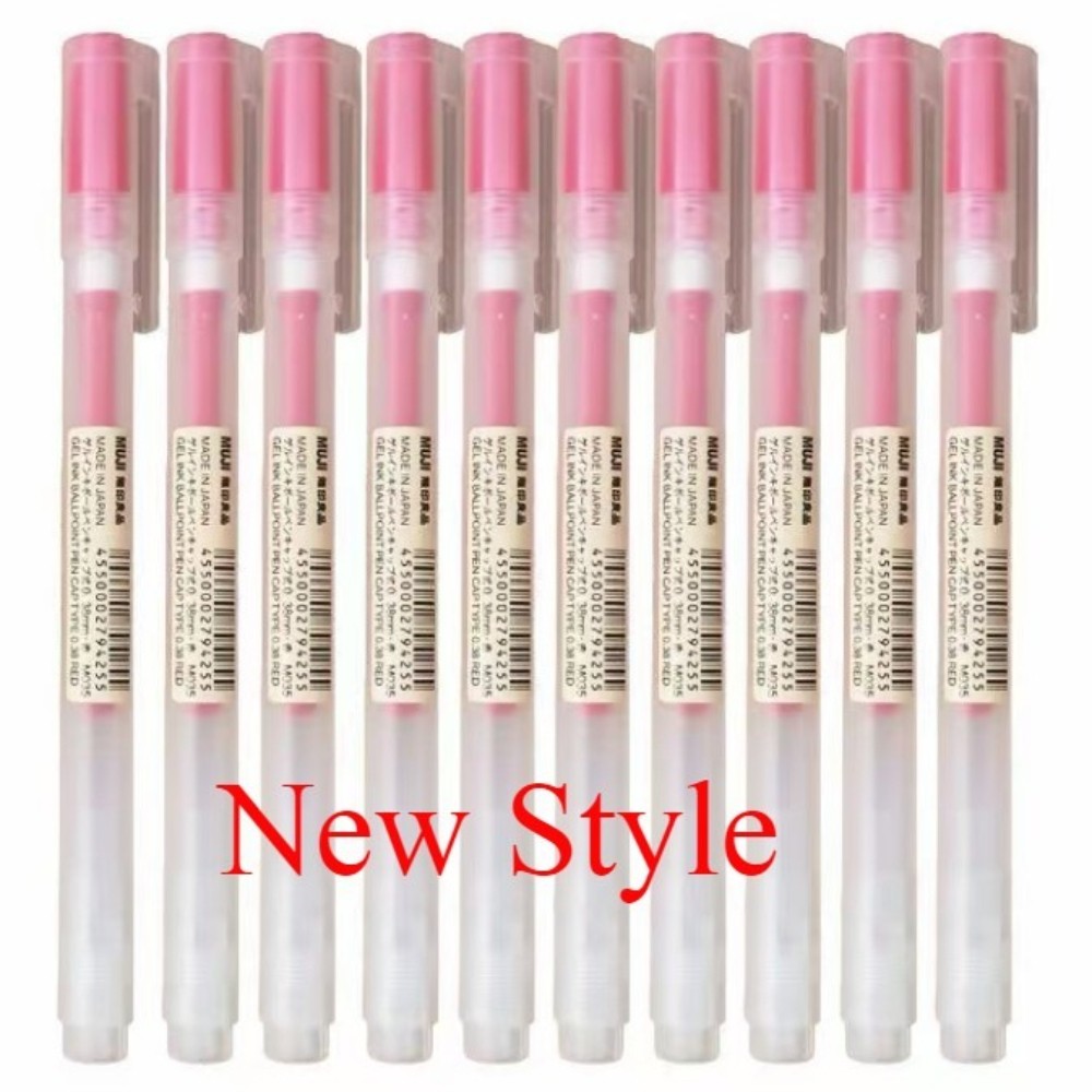 10 pcs Muji New Style Moma Japan 0.38/0.5mm Non-toxic Gel Ink Pen Muji Ballpoint